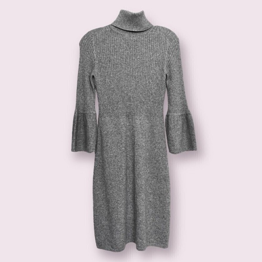 Christopher Fisher 100% Cashmere Sweater Dress Gray Knit Womens Size Small - Picture 1 of 11